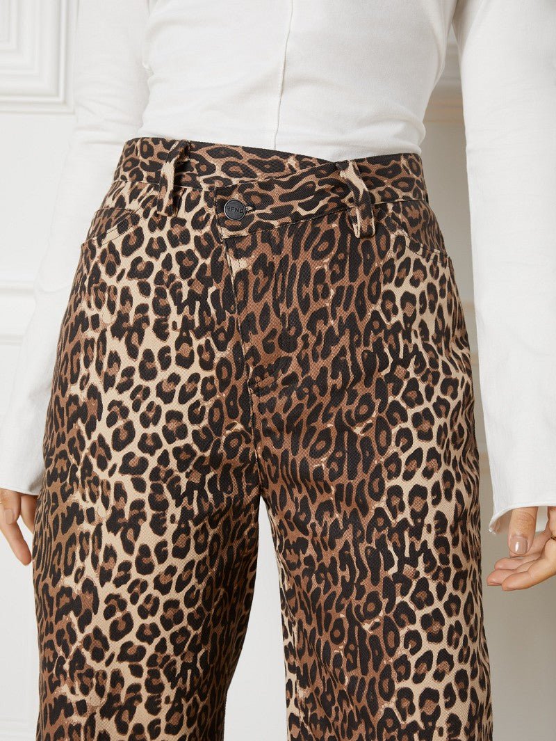 Leopard Print Jeans - Trendorya