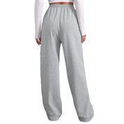 Wide - Leg Fleece - Lined Joggers - High - Waist Workout and Travel Fitness Pants - Trendorya